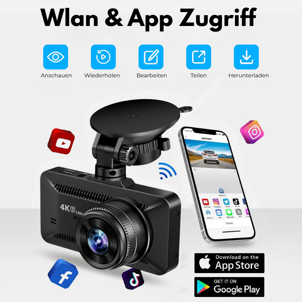 4K Dashcam mit 3,9 Bildschirm von Heimwert