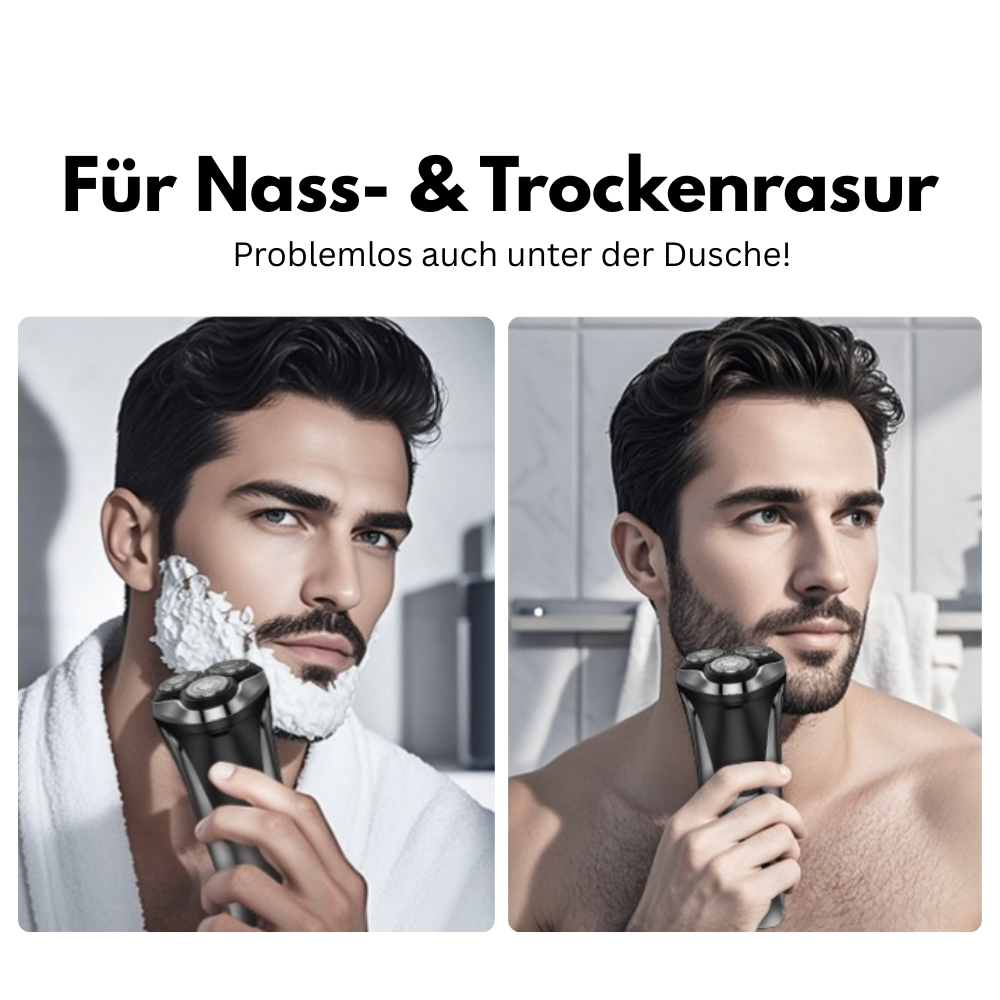 Herrenrasierer X1 Ultra – Hochpräzise 4D-Scherköpfe und integrierter Trimmer für eine gründliche und komfortable Rasur